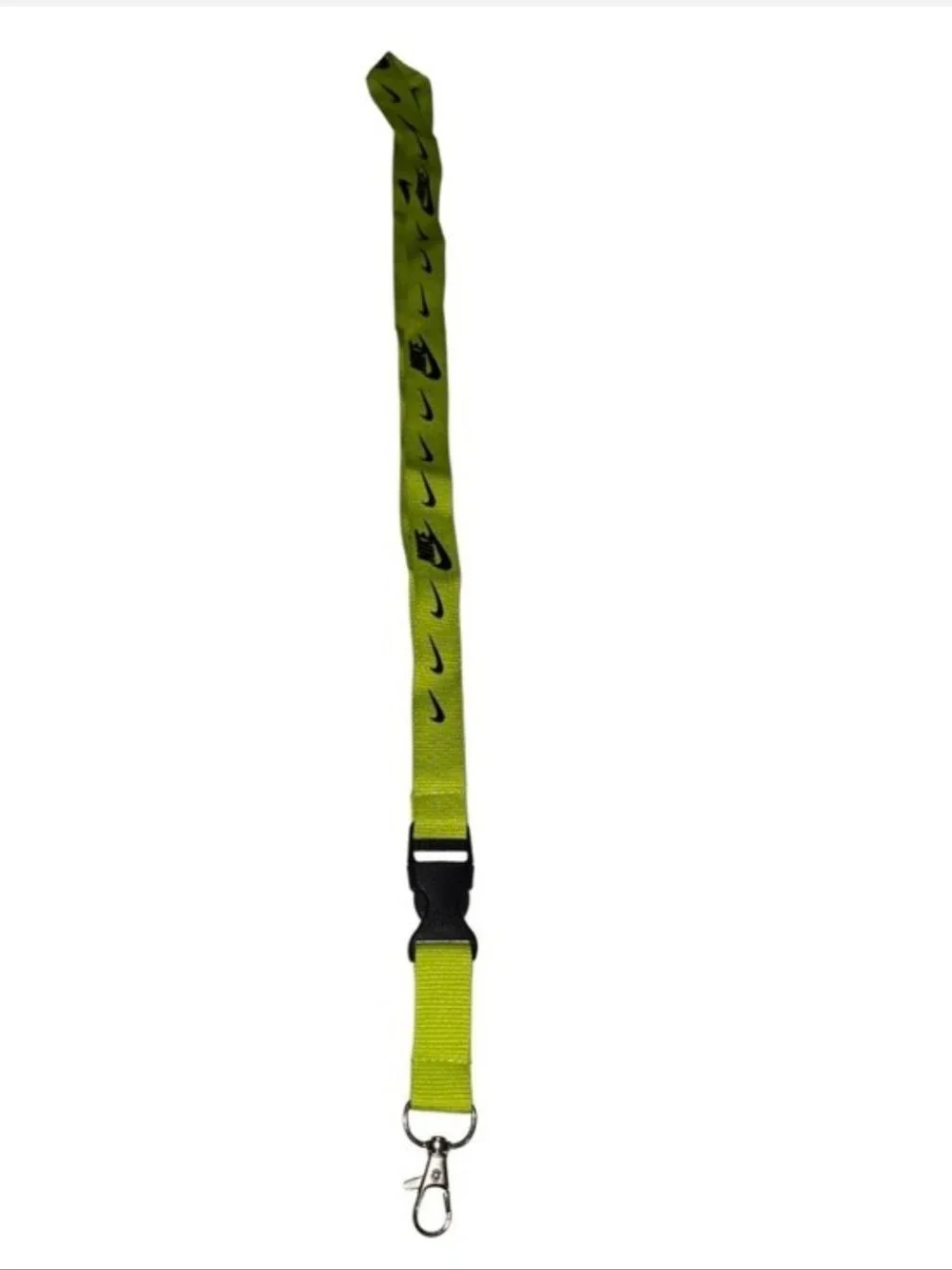 #07 Nike Lime Green Branded Lanyard Key & Card Holder